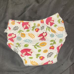 Playful Fox Print Diaper Cover